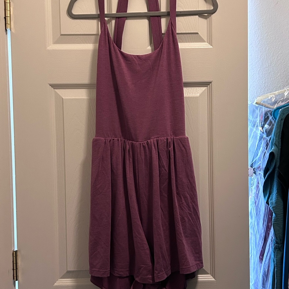 HALARA Pocket 2-in-1 Romper (Red Violet Floral Yam)